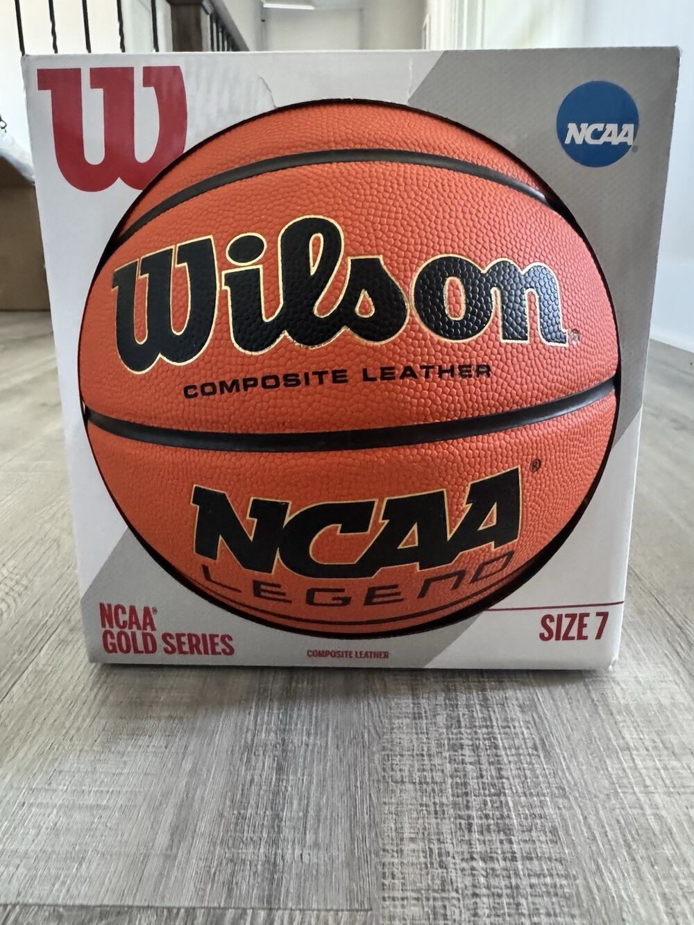 New Wilson NCAA Gold Series Size 7 Basketball Official Men’s 29.5 Composite